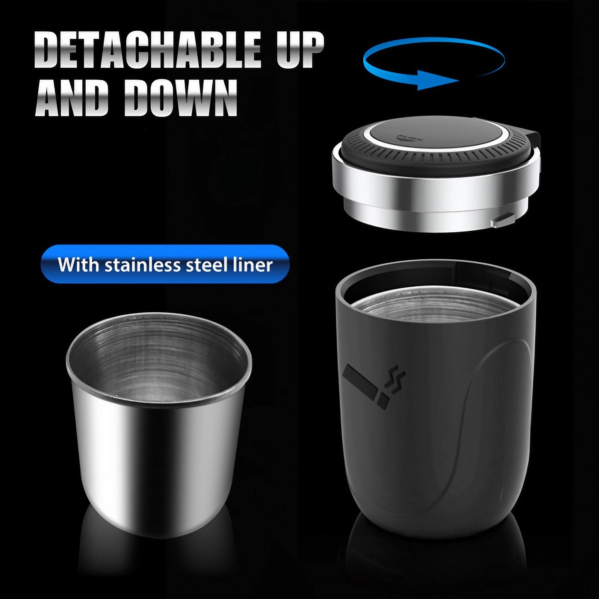 Auto-asbak met led-verlichting - Vape Decoration recensie en prijs